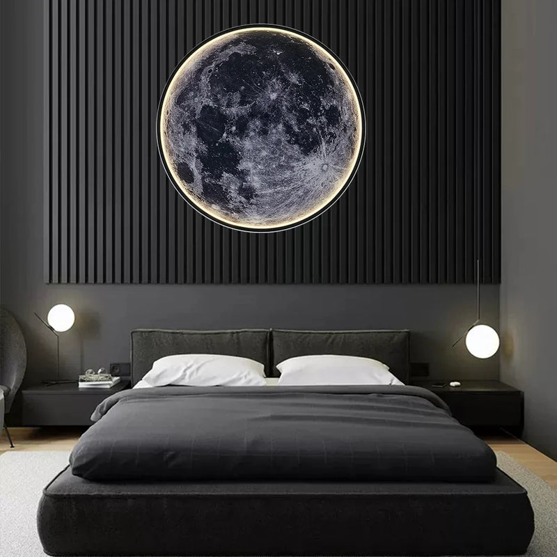 Lampe de Chevet Murale Lune LED - Lampes de chevets