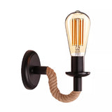 Lampe de chevet Murale Industrielle Corde