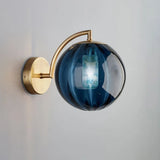 Lampe de chevet Murale Design Boule en verre Fumé