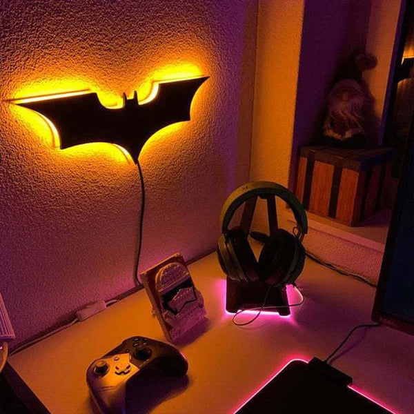 Lampe de chevet murale Batman avec Télécomande