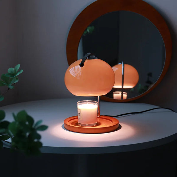 Lampe de chevet en verre design italien